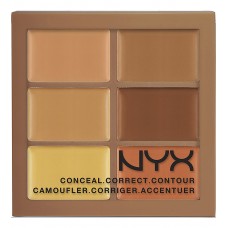 NYX Professional Makeup 3C-Conceal, Correct, Contour Palette - 03 Deep